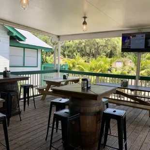 Outside seating