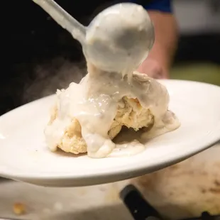 a scoop of vanilla ice cream