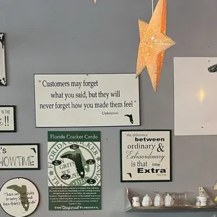 I love the positivity of the signs!