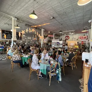 diners seated at tables