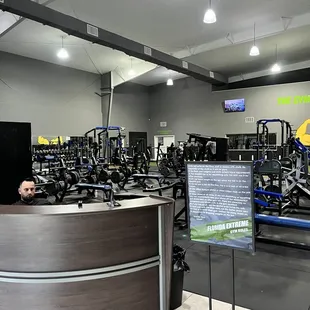 Left side of the gym