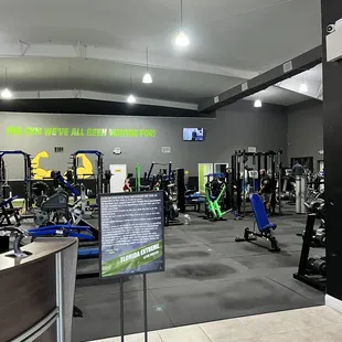 Right side of the gym