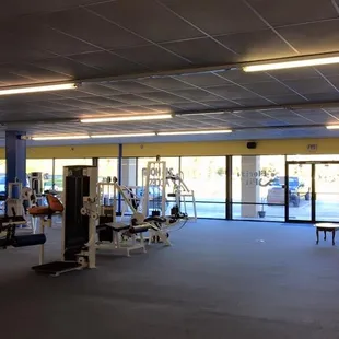 Some of our machines. We have a nice OPEN gym, not cramped like other gyms
