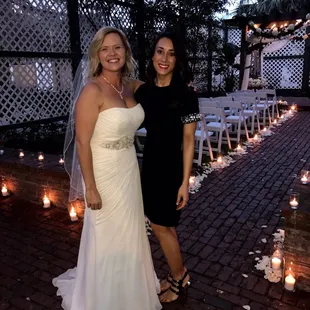 Beautiful outside ceremony