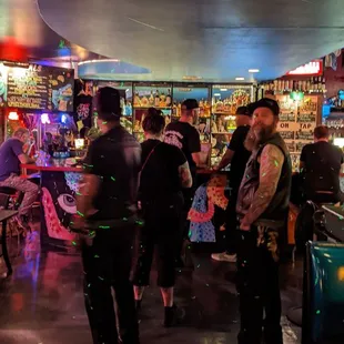 a group of people playing video games