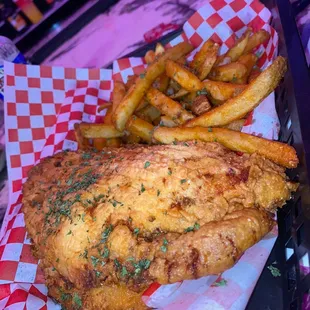 catfish with fries