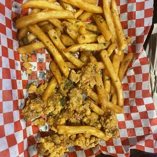 Oysters &amp; fry tray