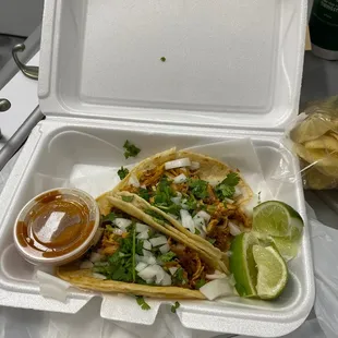 Spicy chicken Tex mex tacos