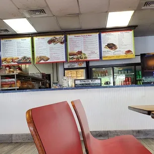 the inside of a restaurant