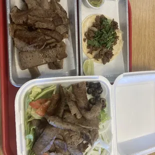 Gyro salad side of gyro