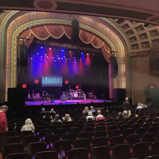 the stage and audience