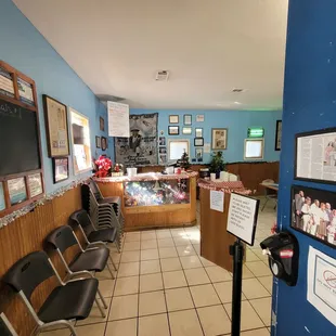 the interior of a restaurant