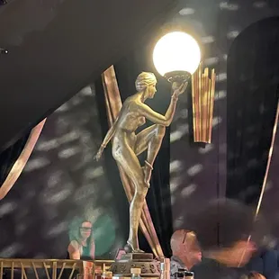 Fun lamp statue