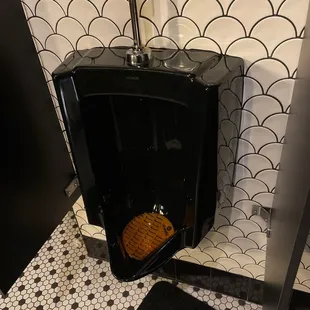 Okay I know it&apos;s the urinal and yes it was clean! But they were glossy black so cool