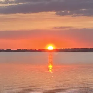 View from the bar area and window seat dining.