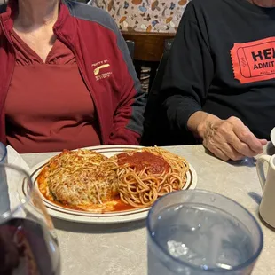 Eggplant parmigiana.