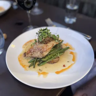 Pan seared Local halibut