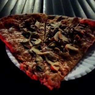 Two mushroom slices!