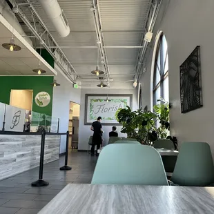 the interior of a restaurant