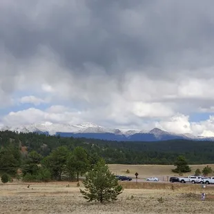 Great views of Pike's Peak from the park grounds
