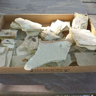 Our box! We spent two hours and found a lot!