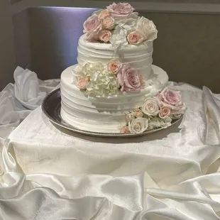 Our wedding cake decorations .