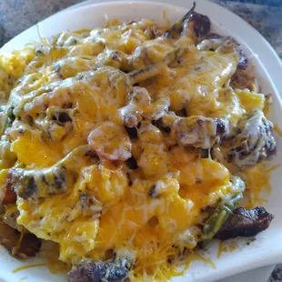 Sizzling steak skillet