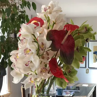 The flowers I got for my friend in Seattle.