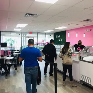 customers waiting for their order