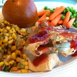 This turkey dish is like a lighter fare Thanksgiving dinner for  whenever!