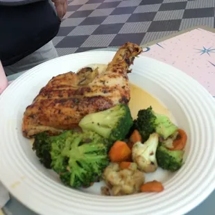 Had a yummy roast chicken for lunch!