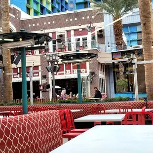 Outside patio seating