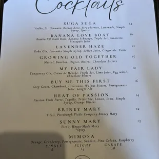Cocktails