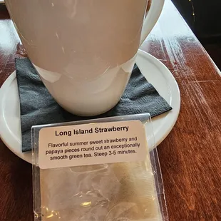 Excellent cup of tea ... supporting another small business