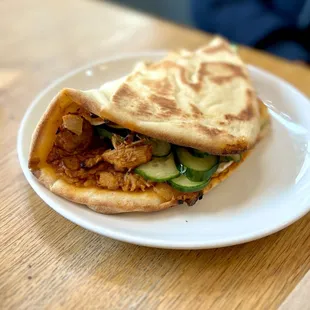 Chicken tikka masala Naan sandwich - yum!