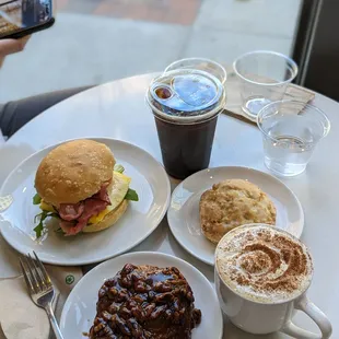 a person taking a picture of their meal