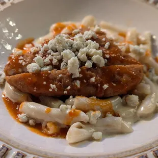 Buffalo chicken Mac &amp; cheese