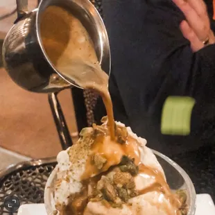 Affogato with pistachios!
