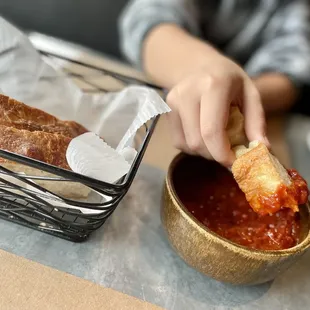 Asked for the marinara!  Great flavor.