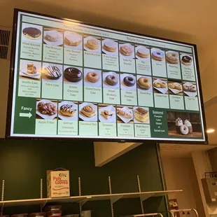 Donut menu