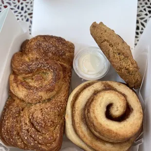 Cinnamon Roll, Monkey Bread from cuttings, Chocolate Chip Cookie