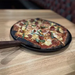 pizza, food