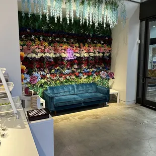 Inside "living" wall