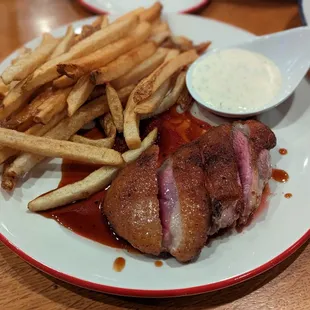 a plate of food on a table