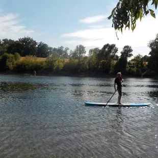First time paddling around.