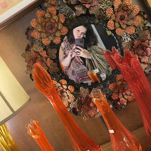 Furniture area- beautiful mirror