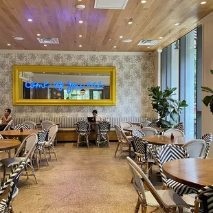 Indoor dining (one of two rooms)