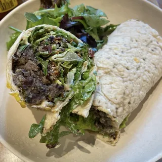 Black Bean Falafel Wrap