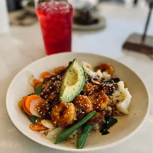 Teriyaki Shrimp &amp; Avocado