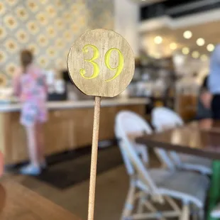 Don't forget your number